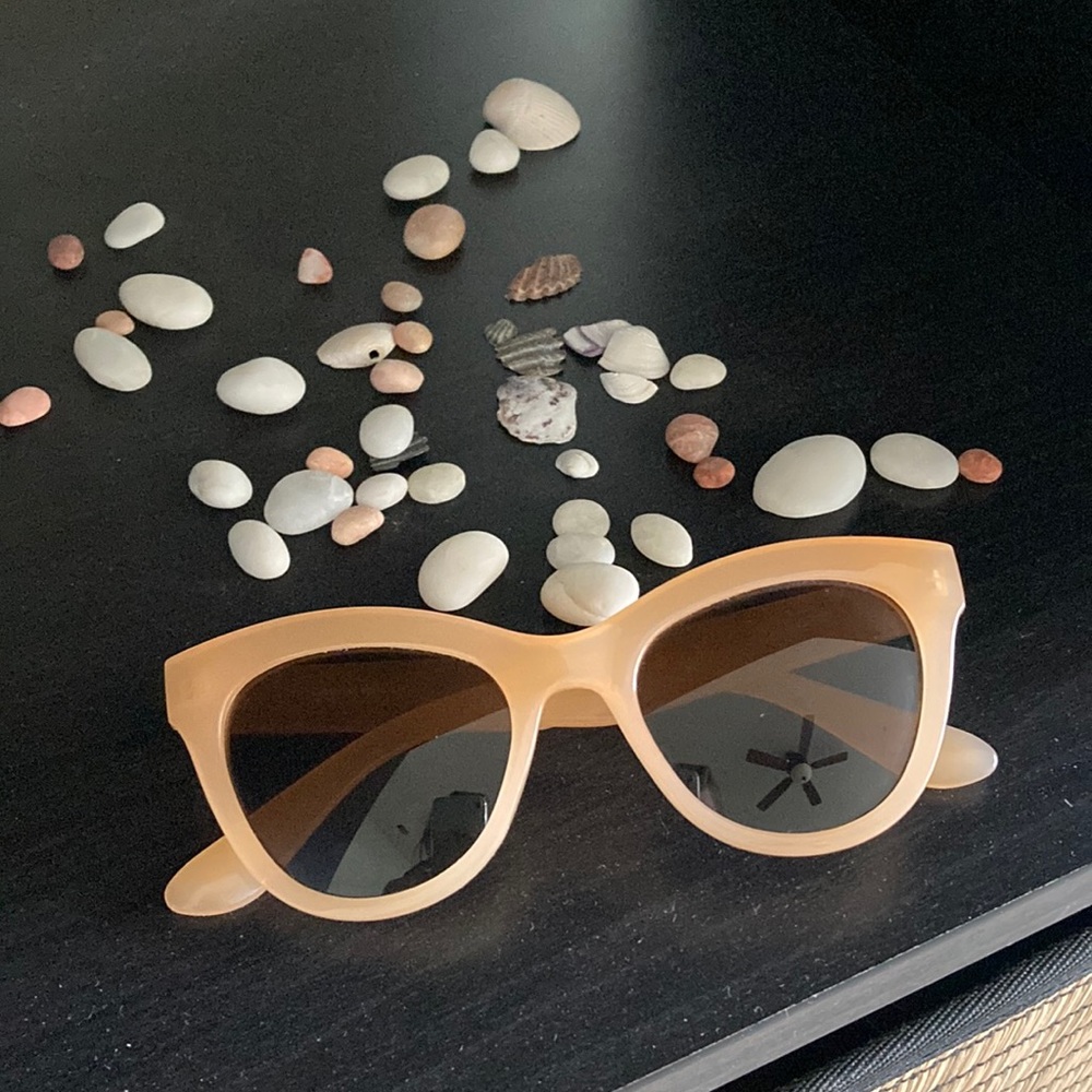 Cat Eye Peach Sunglasses
